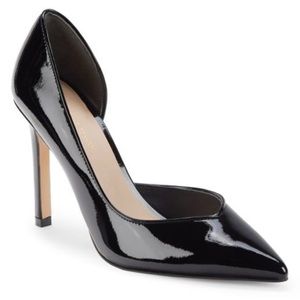 Stuart Weitzman Avenue Black Patent Leather Pumps - size 8